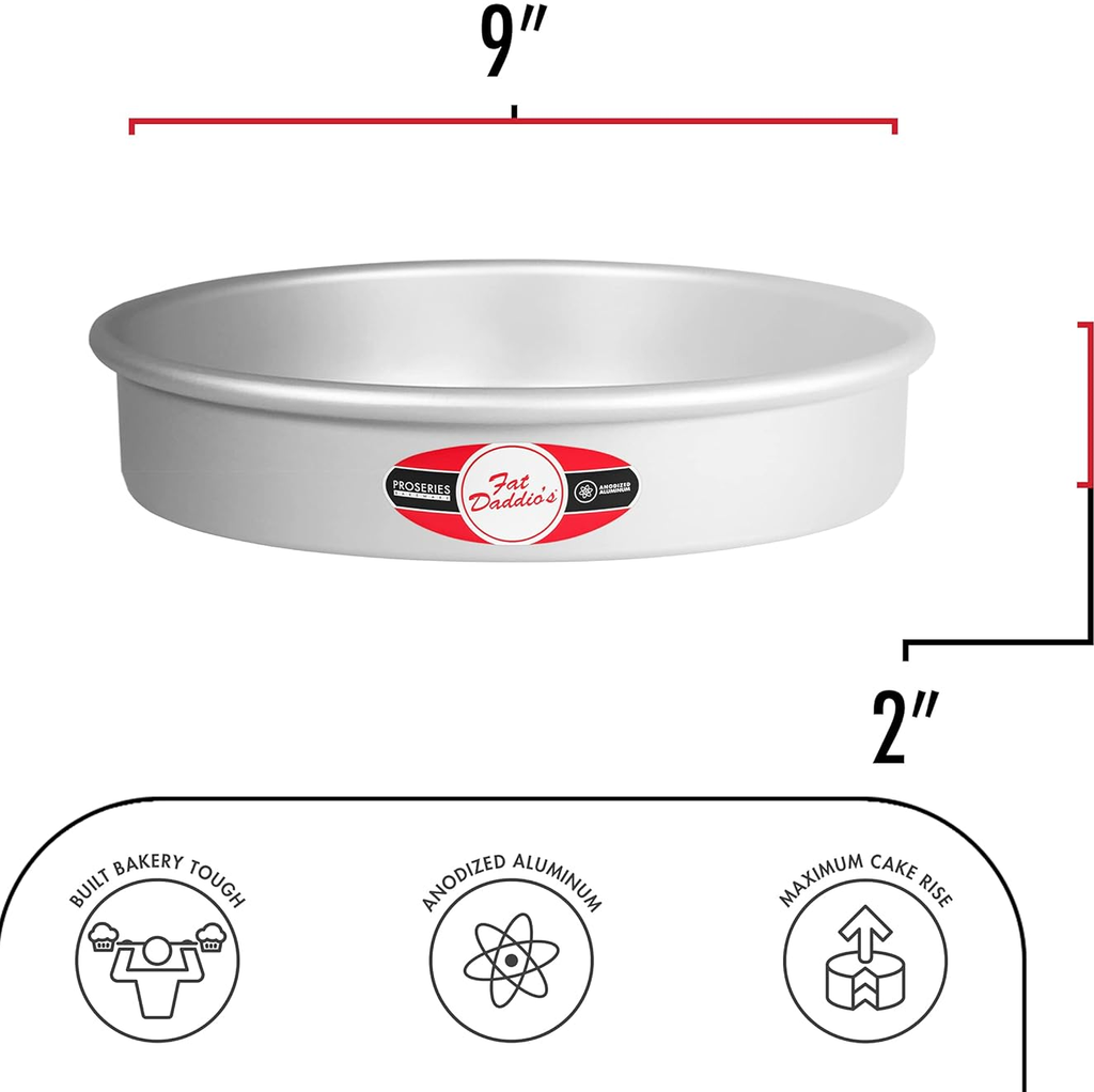 Anodized Aluminum Round Cake Pan, 9" x 2"