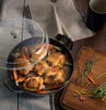 Staub - 3.5-qt Cast Iron Braiser with Glass Lid - Graphite Grey