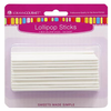 LorAnn Oils Small White Lollipop Sticks, 4" 100 Count