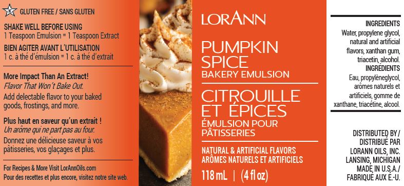 Pumpkin Spice Bakery Emulsion