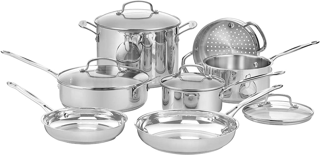 Cuisinart 11 Piece Stainless Cookware Set, Chef's Classic