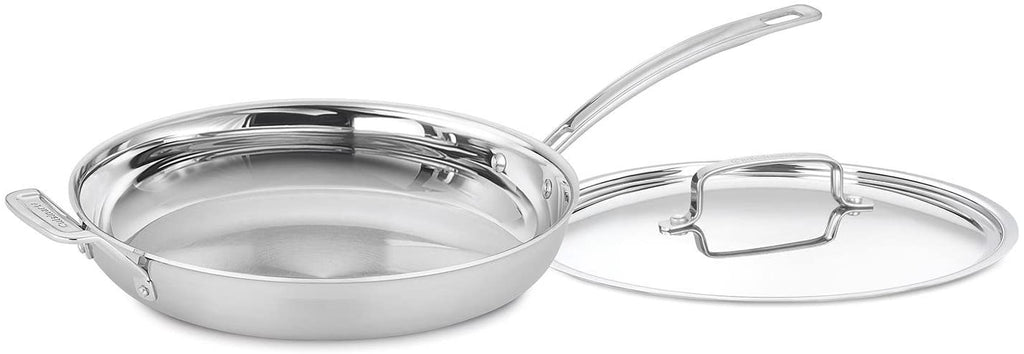 Cuisinart 12" Stainless Skillet w/ Cover, Multiclad Pro