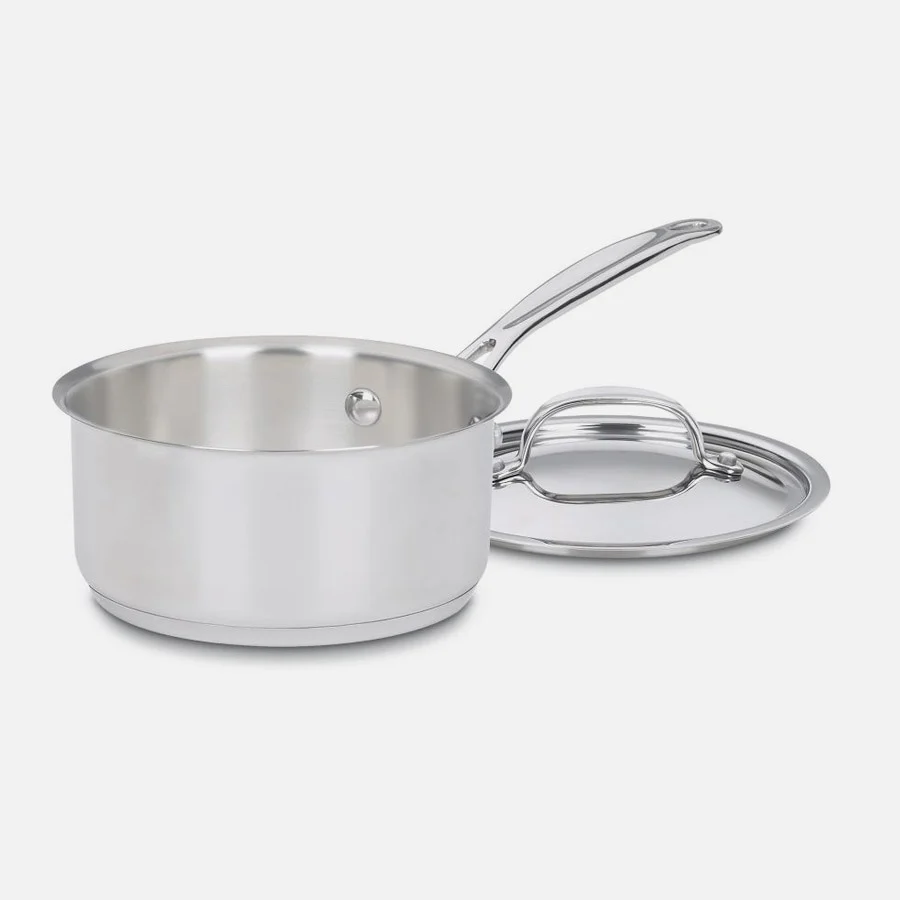 Cuisinart 1 Quart Stainless Saucepan with Cover Chef's Classic