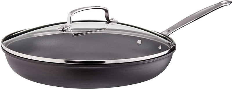 Cuisinart 12 Nonstick Skillet w/ Glass Lid Chef's Classic – Barefoot  Baking Supply Co