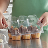 Cupcake / Muffin Container, 6 Cup, Plastic