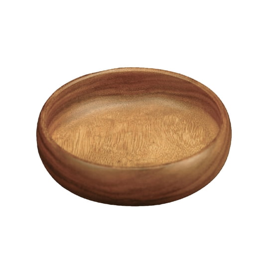 Acacia Wood Round Calabash Bowl - 6" x 2"