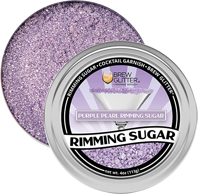 Shimmering Purple Glitter Cocktail Rimming Sugar