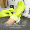Splash Patrol Natural Latex Cleaning Gloves (Green)