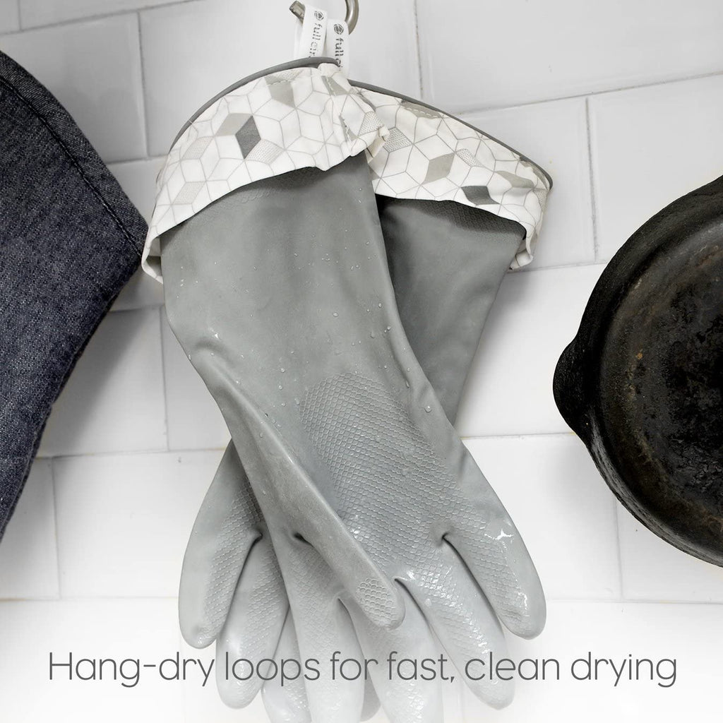 Splash Patrol Natural Latex Cleaning Gloves (Gray)