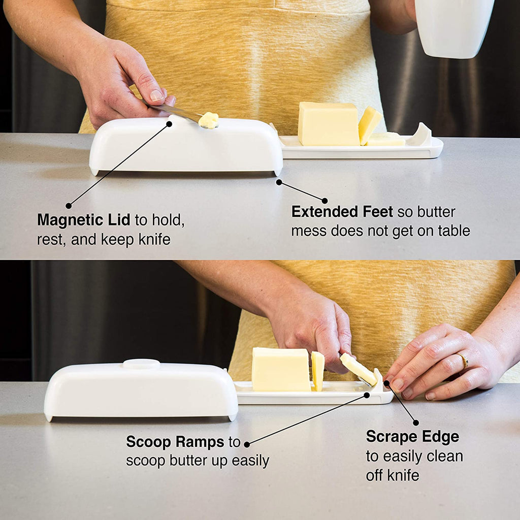 Butter HUB, Magnetic Butter Tub w/ Knife