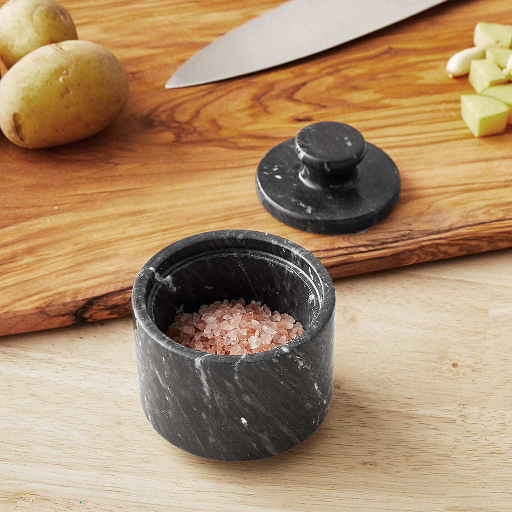 Marble Salt Cellar (Black)