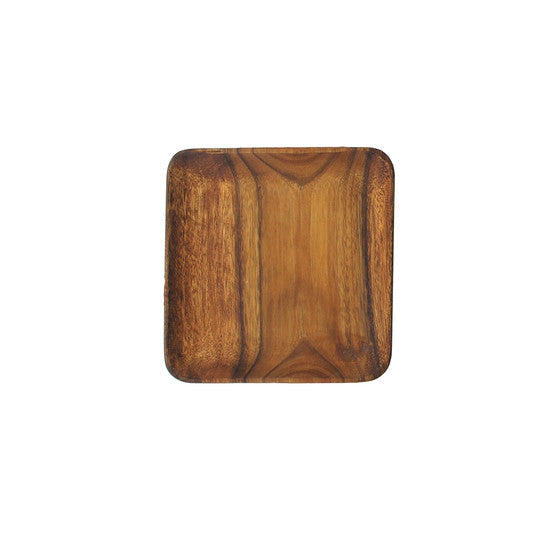Acacia Wood Square Plate / Tray - 8"x8"x0.75"
