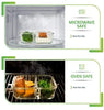 2 Compartment Glass Storage Food Container
