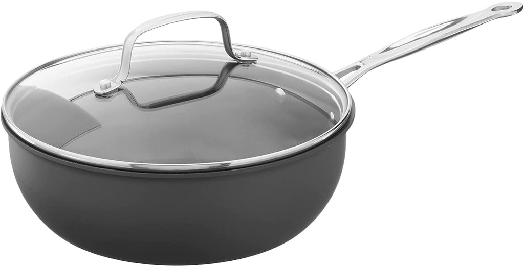 Cuisinart 3 Quart Chef's Pan with Cover Hard Anodized – Barefoot Baking  Supply Co