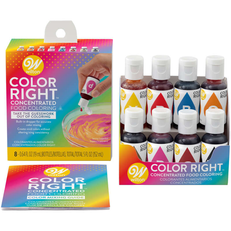 Color Right Concentrated Food Coloring Set of 8 Colors