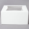 Window Cupcake Box, 8" x 8" x 4", White Auto-Popup
