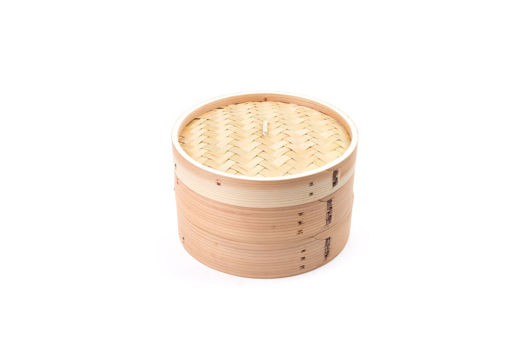 Bamboo Steamer Basket, 10" Diameter