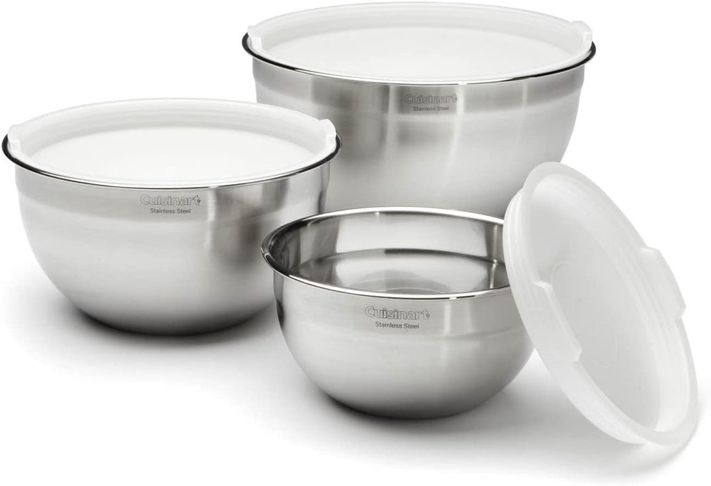 Cuisinart Set of 3 Mixing Bowls with Lids