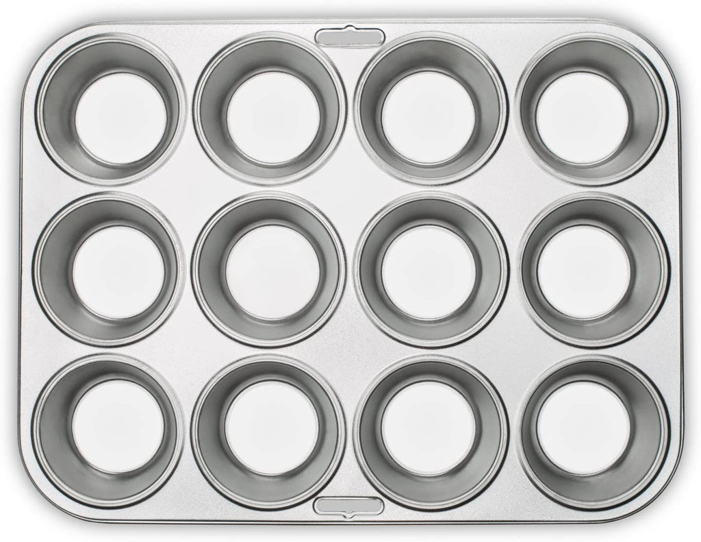 12 Cup Muffin Pan, Tin Plated Steel