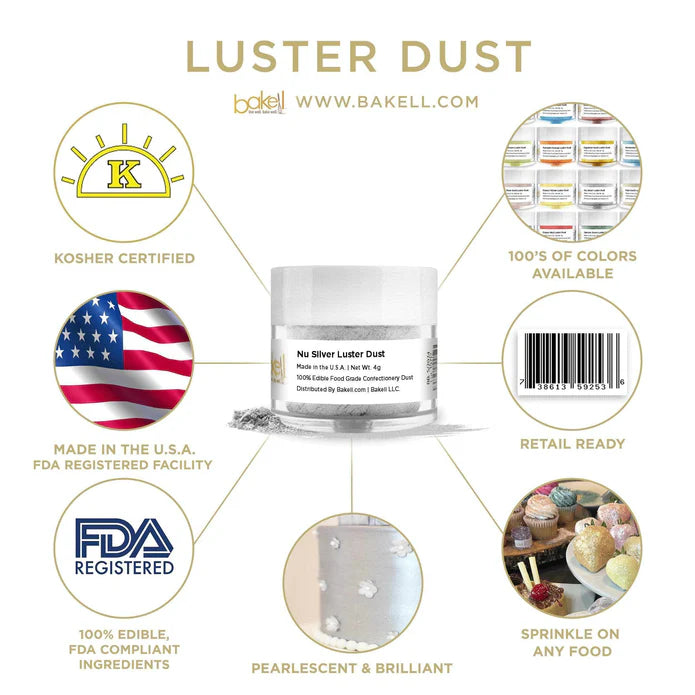 Nu Super Silver Luster Dust (4g)