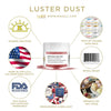 Patriot Red Luster Dust (4g), Edible Glitter