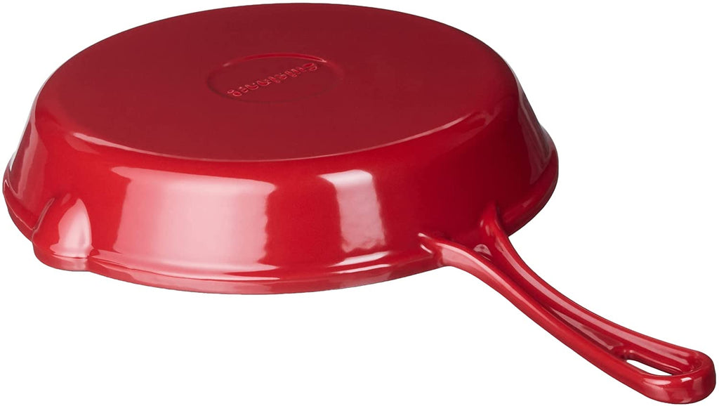 Cuisinart 10" Enameled Cast Iron Skillet, Chef's Classic (Red)