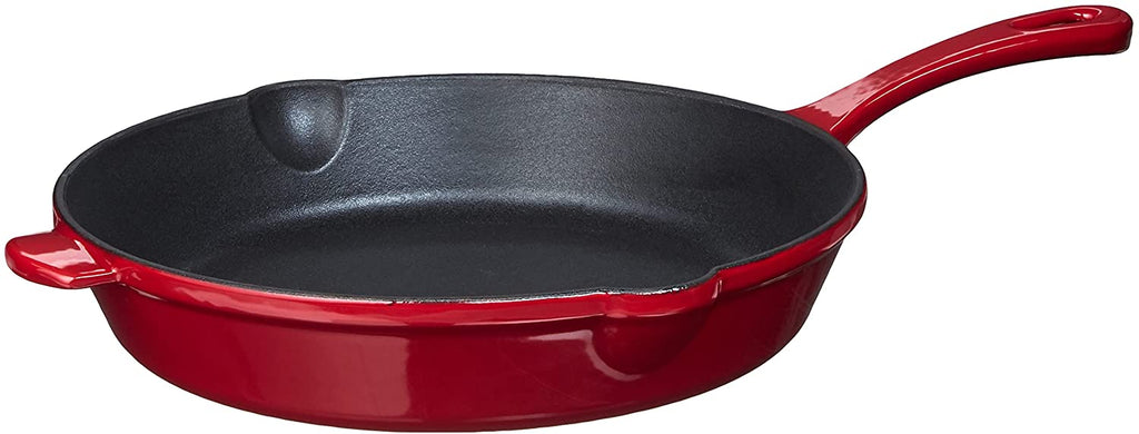 Cuisinart 10 Enameled Cast Iron Skillet, Chef's Classic (Red) – Barefoot  Baking Supply Co