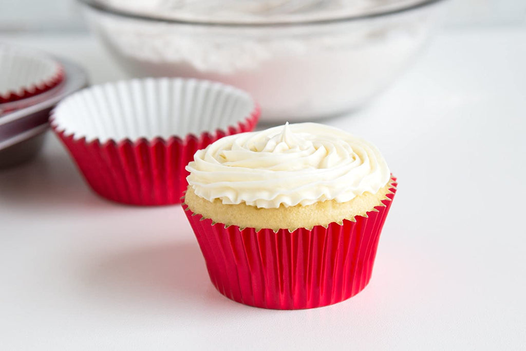 Red Foil Standard Cupcake Liners (Set of 32)