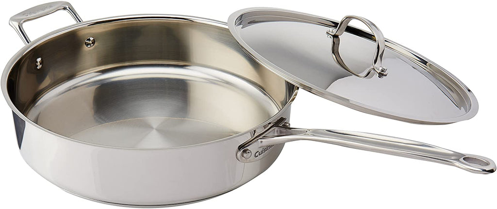 Cuisinart Stainless 5.5 Quart Sauté Pan with Cover