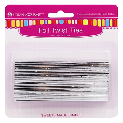 Foil Twist Ties (50 pack)