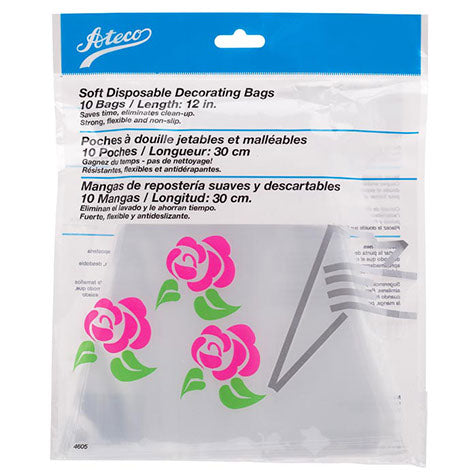 Soft Disposable Decorating Bags 12" (10 Pack)