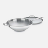 Cuisinart 14" Stainless Stir-Fry Pan with Glass Cover Chef's Classic