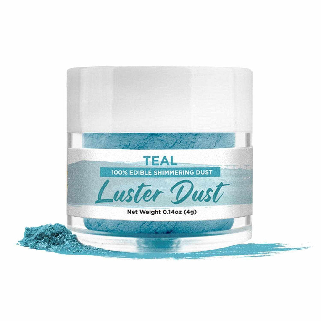 Teal Luster Dust (4g), Edible Glitter